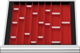 Schubladeneinteilung Muldenplatten BLH 50 mm Innenmaß 500x450 mm Produktbild