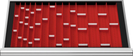 Schubladeneinteilung Muldenplatten BLH 50 mm Innenmaß 800x450 mm Produktbild