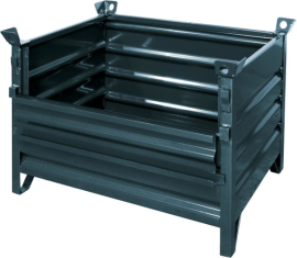 Vollwand-Stapelpalette 1500 kg anthrazitgrau RAL 7016 1500x800x750 mm Produktbild