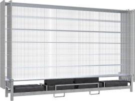 Bauzaunset Twinpalette 10 teilig Produktbild