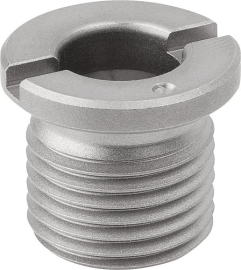 AUFNAHMEBUCHSE FÜR POSITIONIERZYLINDER, D=10, D1=20, M16X1,5, EDELSTAHL PANTONE 327 Produktbild