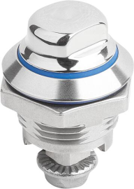 DREHRIEGEL D=28 EDELSTAHL 1.4404, KOMP:SILIKON, BLAU, SW=13 Produktbild