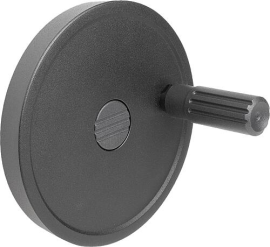 KIPP Scheibenhandräder Aluminium mit Zylindergriff drehbar, Form A, mit Passbohrung und Querbohrung Produktbild