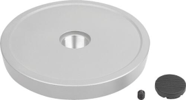KIPP Scheibenhandräder Aluminium ohne Griff, Form B, mit Passbohrung, Passfedernut und Querbohrung Produktbild