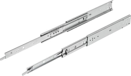 KIPP Teleskopschienen Stahl für Seitenmontage, Überauszug, Tragkraft bis 68 kg Produktbild