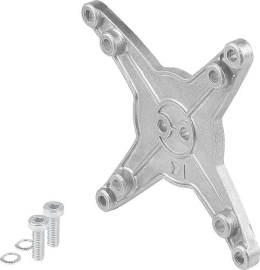 MONITORHALTERUNG ANSCHLUSSPLATTE VESA GR.75/100, ALUMINIUM Produktbild