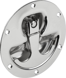 SCHALENGRIFF KLAPPBAR, ANSCHRAUBBAR, L1=120, L=98, H=120, FORM:A RUND, EDELSTAHL Produktbild