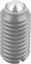 FEDERNDES DRUCKSTÜCK STANDARD FEDERKRAFT D=M12 L=22, STAHL, KOMP:KUGEL AUS STAHL Produktbild