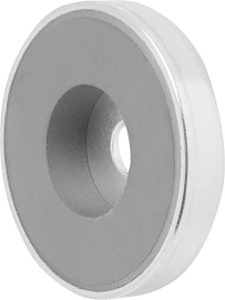 KIPP Magnete mit Zylinderbohrung (Flachgreifer) aus Hartferrit Produktbild