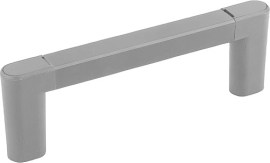 KIPP Bügelgriffe Aluminium mit Kunststoff-Griffschenkel, Montage von der Rückseite Produktbild