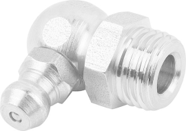 KIPP Schmiernippel Kegelform nach DIN 71412, Form C, abgewinkelt 90°, Sechskant Produktbild