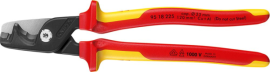Kabelschere VDE mit Mehrkomponenten-Griffen 225mm schlanke Kopfform KNIPEX Produktbild
