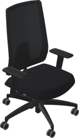 Drehstuhl Indeed mesh schwarz schwarz Produktbild