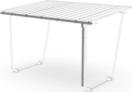 PVC-Dachrinne mit Fallrohr für Überdachung Mod. Leipzig Produktbild