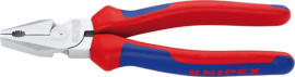 Knipex Kraft-Kombinationszange verchromt mit 2-Komponenten-Griffen Produktbild