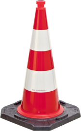 MORION-Reflexkegel-EU 500Typ A, rot-weiss reflekt. Produktbild