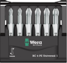 Bit-Satz Bit-Check 6 PZ Universal 1 Wera Produktbild