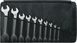 Doppelmaulschlüssel-Satz DIN 3110 6-32mm 10-teilig in Rolltasche Stahlwille Produktbild