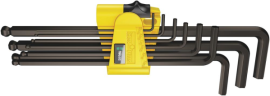 Winkelschraubendreher- Satz im Handhalter 9-teilig 5/64"-3/8" lang Kugelkopf Wera Produktbild