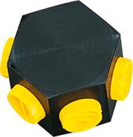 Verteilerbock hydraulischAnschlüsse 6x3/8NPT innen Produktbild