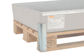 2 Anschraubwinkel für Paletten-Auffangwanne CEMO Produktbild