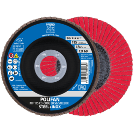 POLIFAN-Fächerscheiben PFF 115 CO-COOL 60 SG STEELOX Produktbild
