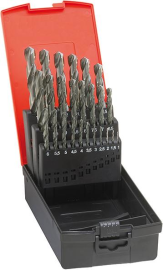 Spiralbohrer-Set DIN338 HSS geschliffen Typ N 1-13mm FORMAT Produktbild