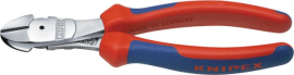 KNIPEX Kraft-Seitenschneider verchromt mit Mehrkomponenten-Griffen Produktbild