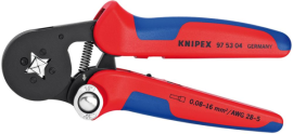 Aderendhülsenzange 4-kant 0,08-16qmm KNIPEX Produktbild