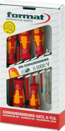 Schraubendreher-Satz VDE Schlitz/PH 6-teilig mit Prüfer FORMAT Produktbild