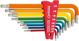 Winkelschraubendreher- Satz lackiert 8-teilig T9-T40 FORMAT Produktbild