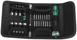 Steckschlüssel-Satz 1/4" Kraftform Kompakt Zyklop Speed in Textil-Box Wera Produktbild