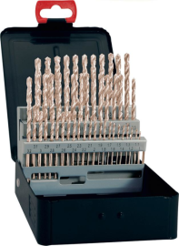 Spiralbohrer-Set DIN338 HSS geschliffen Typ N 1-10mm FORTIS Produktbild