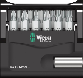 Bit-Satz Bit-Check 12 Metal 1 Wera Produktbild
