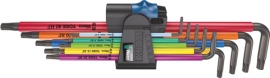 Winkelschraubendreher- Satz lang 9-teilig T8-T40 Halfefunktion Color Wera Produktbild