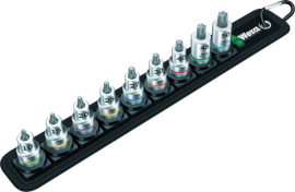 Schraubendrehereinsatz Satz mit Haltefunktion 3/8" T10-50 9-teilig Wera Produktbild