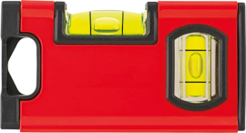 Magnet-Wasserwaage Mini 10cm mit 2 Libellen FORMAT Produktbild