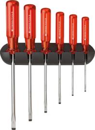 Schraubendreher-Satz 6-teilig Schlitz im Wandhalter Classic PB Swiss Tools Produktbild