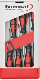 Schraubendreher-Satz 6-kant Schlitz/PZ 6-teilig FORMAT Produktbild