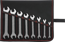Doppelmaulschlüssel-Satz DIN3110 6-22mm 8-teilig in Rolltasche FORMAT Produktbild