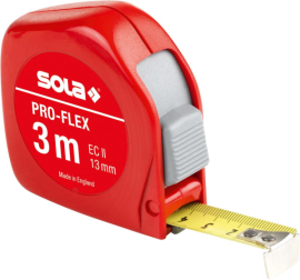 Taschenbandmaß Pro-Flex 3mx13mm gelb Sola Produktbild