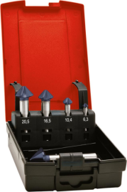 KegelsenkerSet DIN335C 90Grad 6,3-25,0mm TiAlN mit 3-4 ungleich geteilteSchneiden 3-Flächenschaft Produktbild