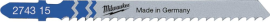 Stichsägeblatt Metall für Schnitte in Aluminium75x 3 mm T127D 5er Pack Milwaukee Produktbild