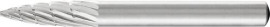 Frässtift HSS Spitzbogenform K 0618 3 6mm 6x18mm Pferd Produktbild