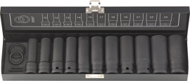 Kraft- Steckschlüssel-Satz 1/2" 15-teilig lang FORTIS Produktbild
