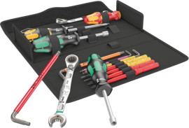 Werkzeugsortiment SH2 Sanitär 15-teilig in Textilbox Wera Produktbild