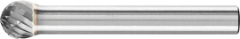 Frässtift HM kugelförmig 0807 3PLUS 6mm 8x7mm Pferd Produktbild