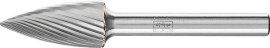 Frässtift HM Spitzbogenform 1225 3 6mm 12x25mm Pferd Produktbild
