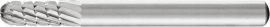 Frässtift HSS Walzenform C 0616 3 6mm 6x16mm Pferd Produktbild