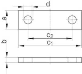 Achshalter DIN 15058 Stahl blank Produktbild